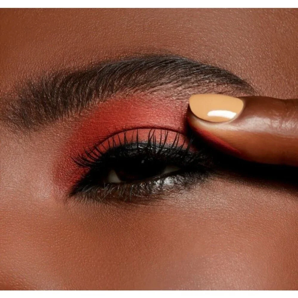 MAC SO HAUTE RIGHT NOW Eye Shadow ~Powder Kiss  Bright Blood Orange Matte~ New